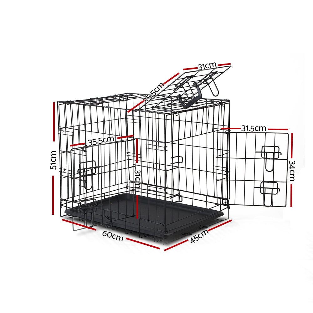 NNEDSZ 24inch Pet Cage - Black