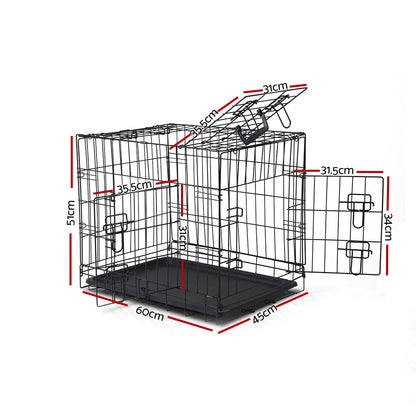 NNEDSZ 24inch Pet Cage - Black