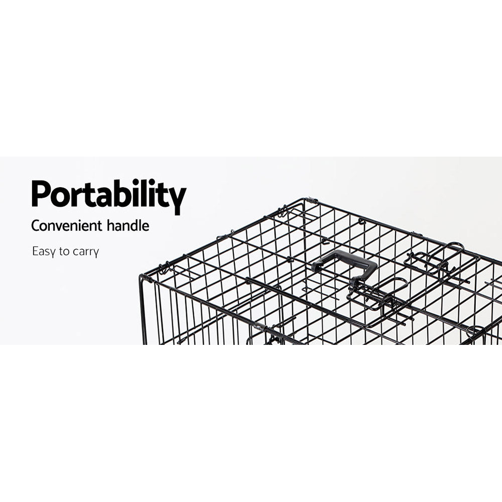 NNEDSZ 24inch Pet Cage - Black