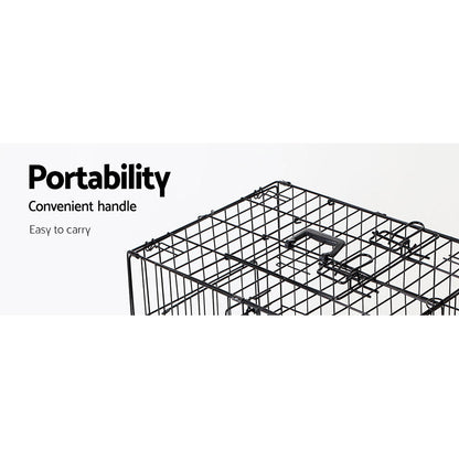 NNEDSZ 24inch Pet Cage - Black