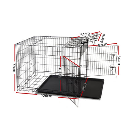 NNEDSZ 42inch Pet Cage - Black