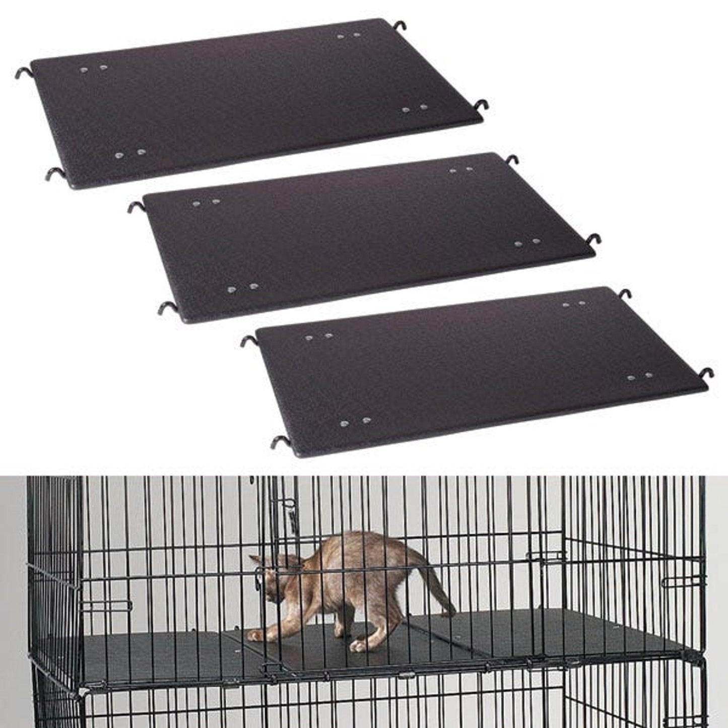 Deluxe 3-Piece Cat Cage Platform Set by PS Cat Cage