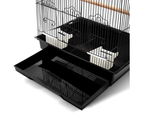 Pet Bird Cage Black Medium